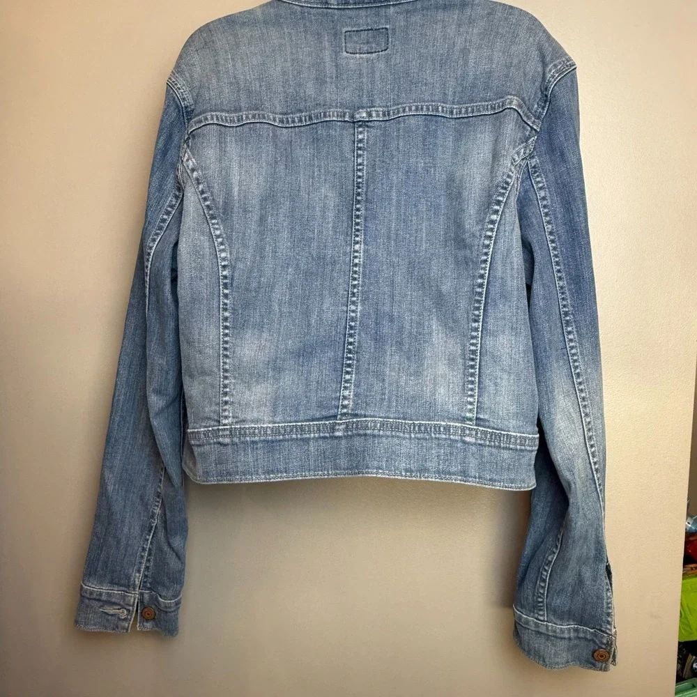 Levi's Light Wash Denim Jacket XL Stretch Trucker Jean Jacket